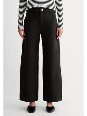 Everlane The Utility Wide-Leg Pant Women's Size 00 in Black New With Tags!